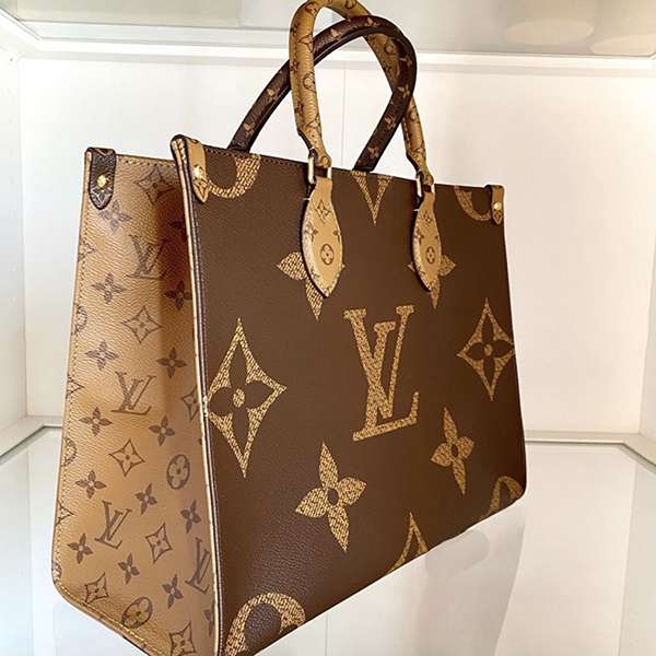 21ss在庫有!ルイヴィトン オンザゴー MM リバース トートバッグ 偽物 M45321